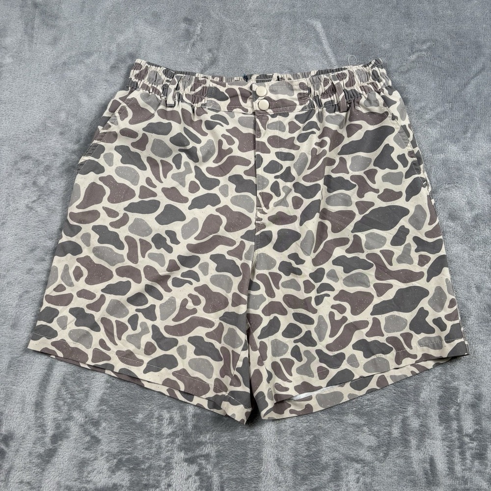 Burlebo Everyday Shorts 7" Classic Deer Camo Men's Medium - Stretch Performance*
